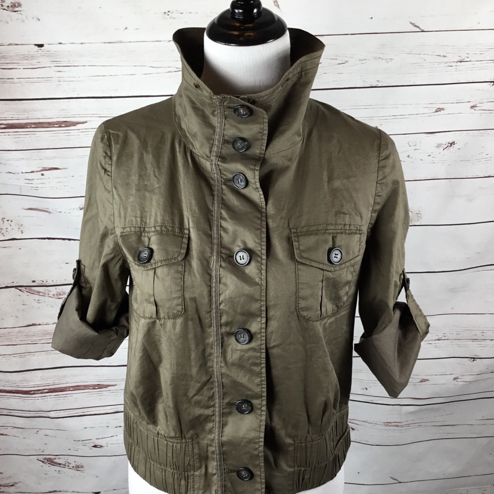Ann Taylor Loft Brown Lightweight Jacket‎ Top Med